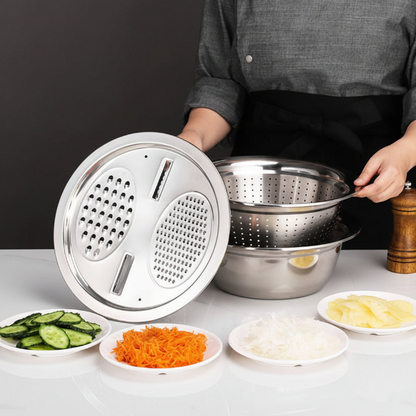 3-in-1 Stainless Steel Basin